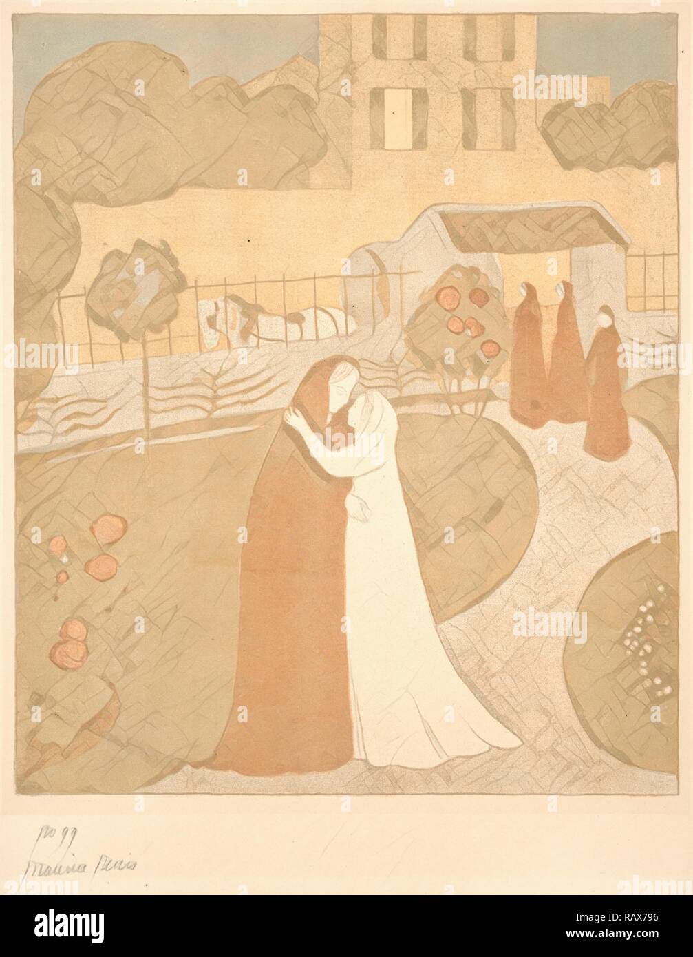 Maurice Denis (français, 1870 - 1943). La Visitation (La Visitation à la Ville de Montrouge), 1896. À partir de l'Album des repensé Banque D'Images