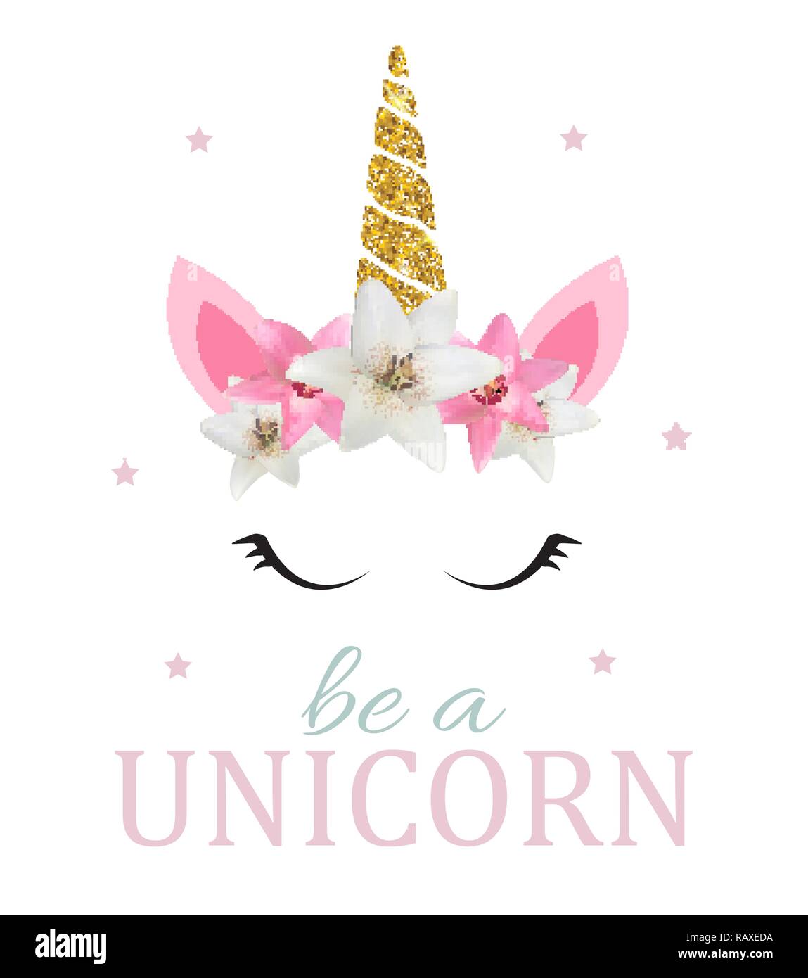 Être mignon une licorne, arrière-plan. Illustration vecteur EPS10 Illustration de Vecteur