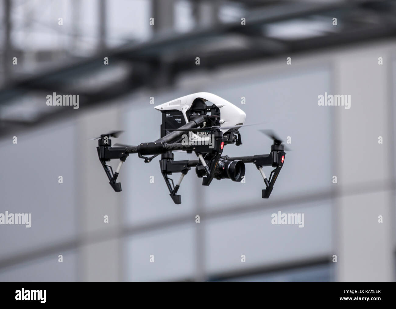 Drone, Multicopter, avec appareil photo, modèle, DJI Quadrocopter Inspire 1, Banque D'Images