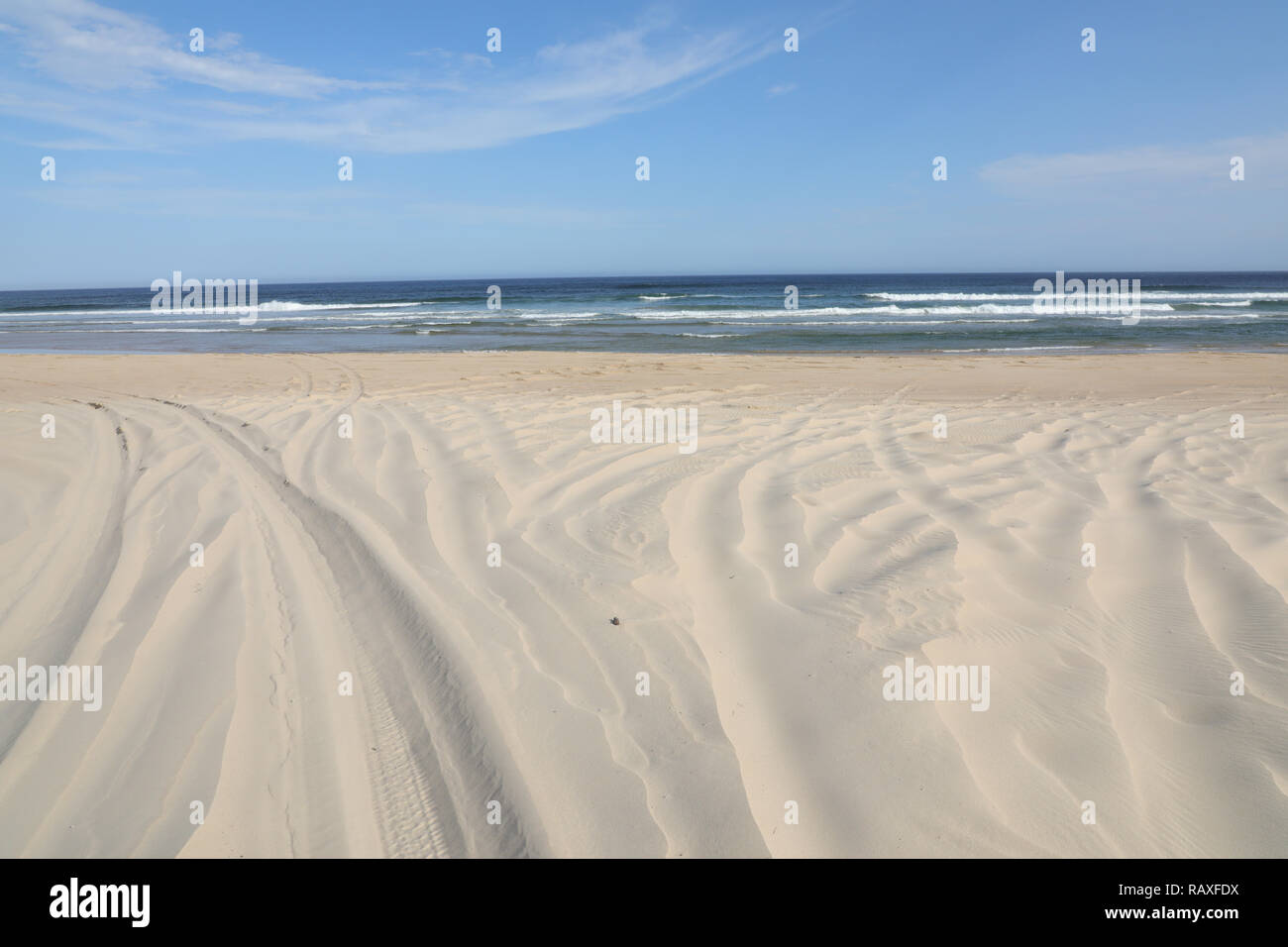 Plage de samouraï, Tomaree National Park, Port Stephens, New South Wales, Australie Banque D'Images