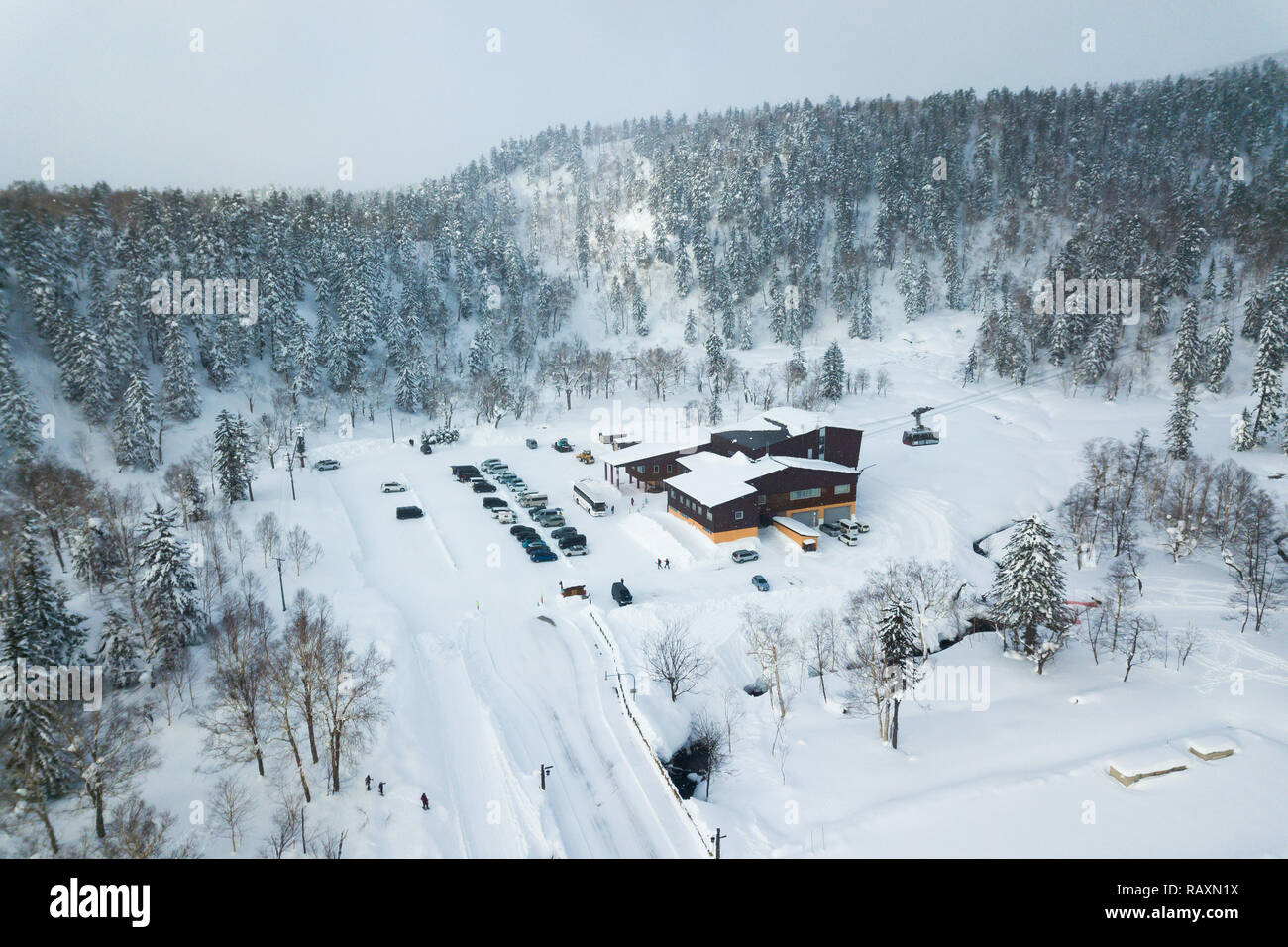 Asahidake Onsen resort Banque D'Images