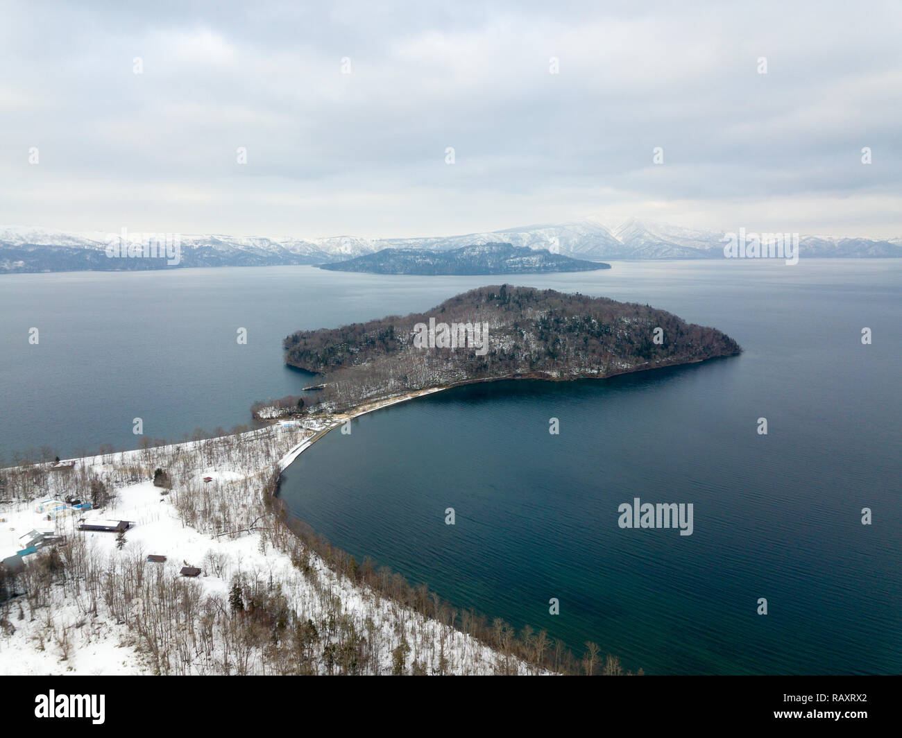 Parc national de akan Hokkaido au Japon en hiver Banque D'Images