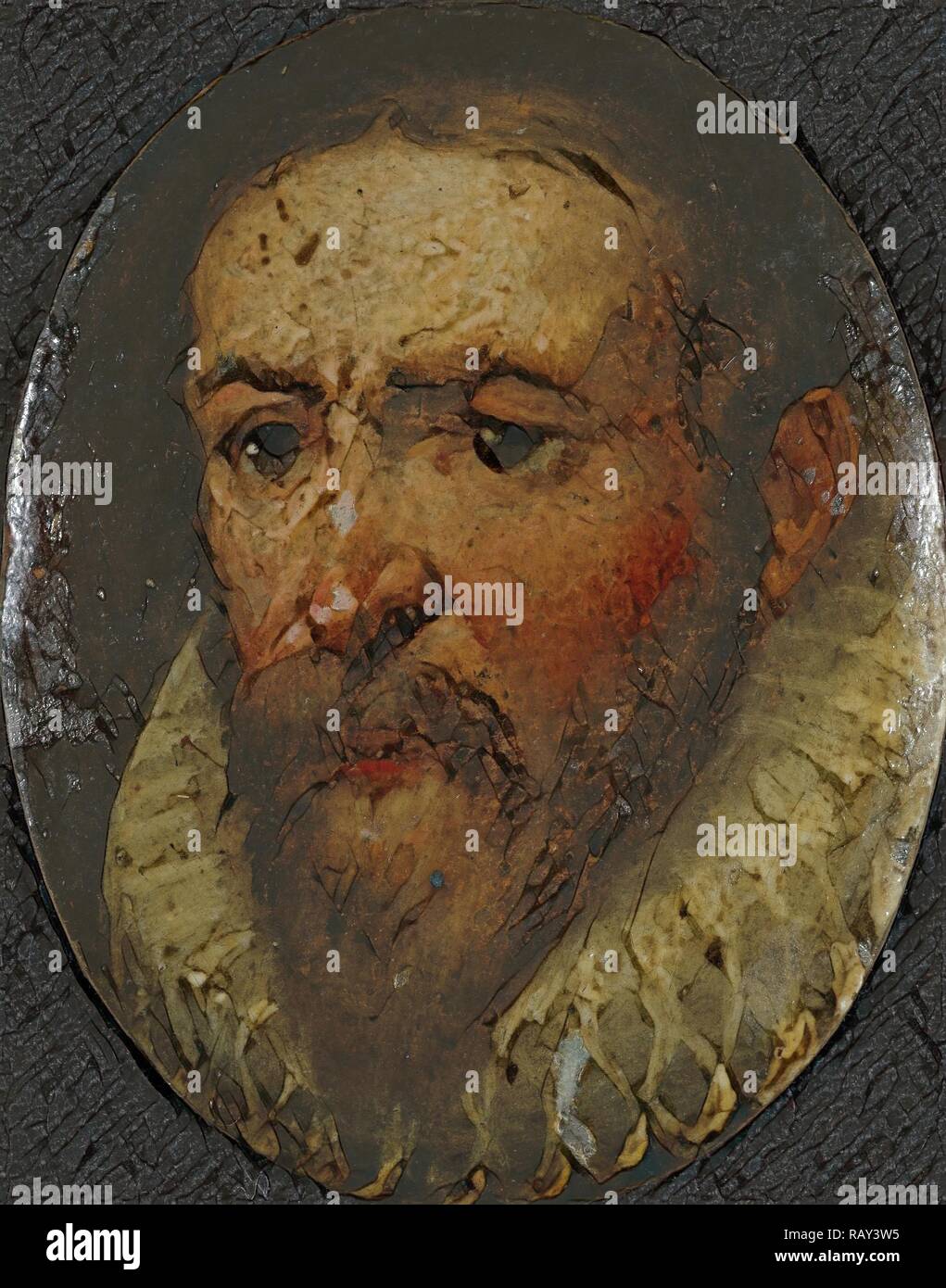 Portrait de Johan van Oldenbarnevelt, 1547-1619, attribué à Cornelis Saftleven, en 1663 ou après. Repensé Banque D'Images