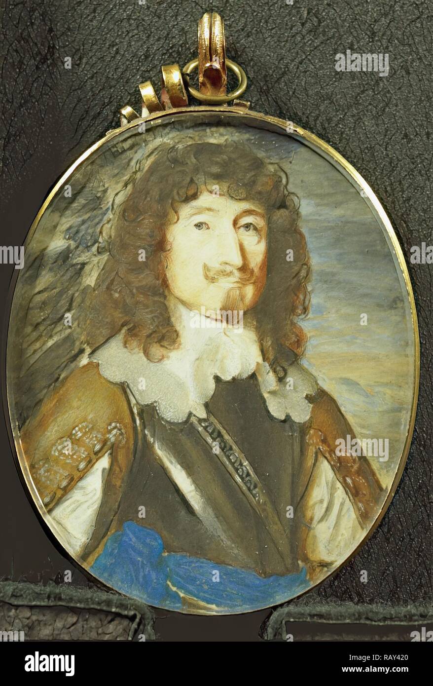 George Gordon, 1649 gest, deuxième Marquis de Huntley, Samuel Cooper, 1630 - 1672, Portrait miniature. Repensé Banque D'Images