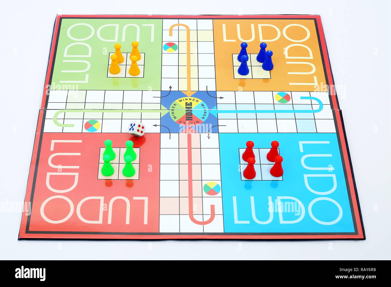 Photo de ludo jeu de famille. Banque D'Images