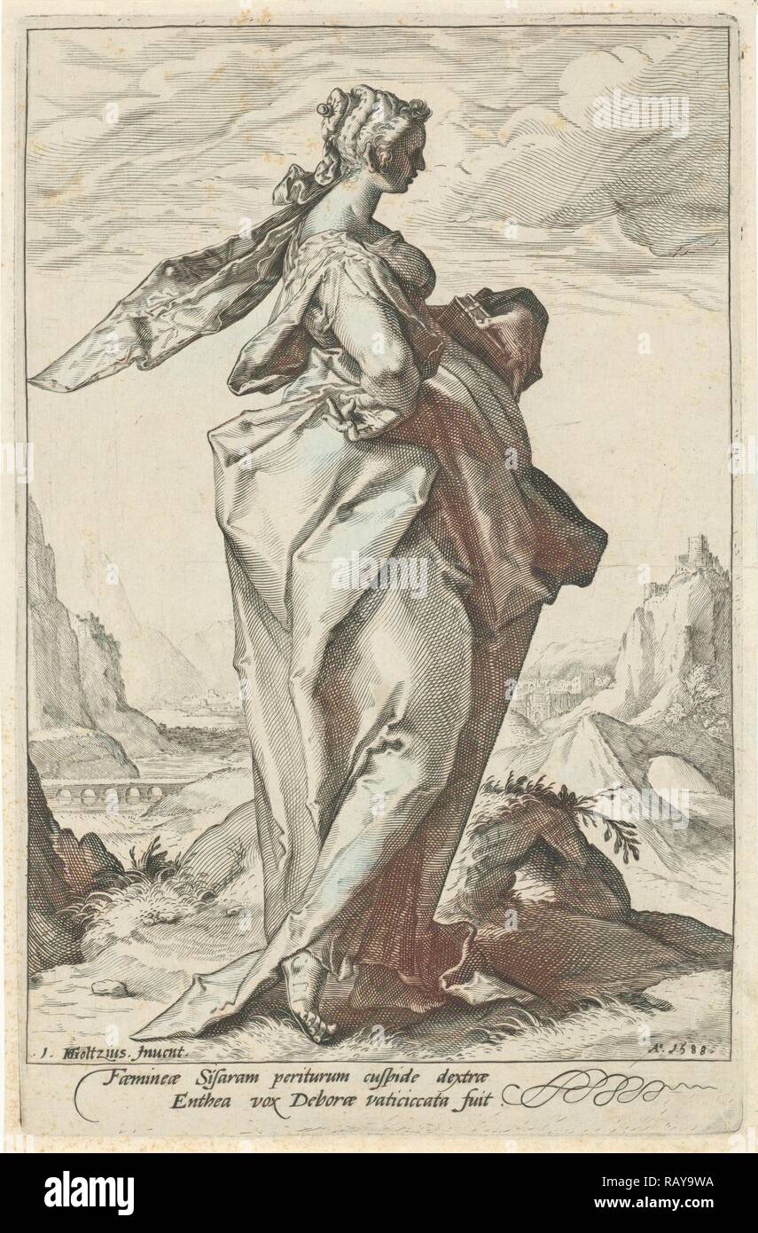 Debora, attribué à Jacob, 1588 Sans Titre by Munier. Repensé par Gibon. L'art classique avec une touche moderne repensé Banque D'Images