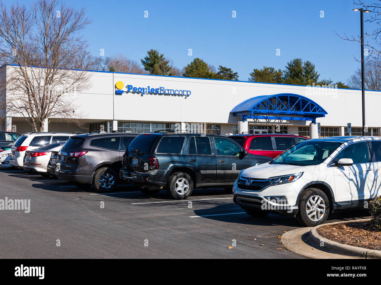 NEWTON, NC, USA-12/26/18 : Peuples Autochtones Bancorp est une compagnie financière d'exploitation, par l'entremise de sa filiale, peuples autochtones de la Banque. Banque D'Images