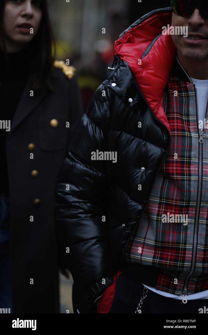 Londres, Royaume-Uni. 5e jan 2019. London Fashion Week Men's.Street Style-London Fashion Week AW hommes19, 5e Jan 2019-UK Crédit : sherion mullings/Alamy Live News Banque D'Images