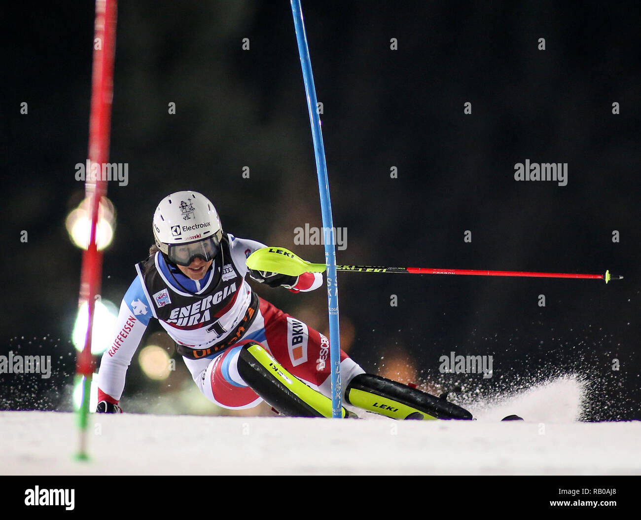 Zagreb Croatie 5e Jan 2019 Sp Croatie Zagreb Coupe Du Monde De Ski Fis Snow Queen Trophy Wendy Holdener De Suisse En Competition Lors De La Course De Slalom Dames A La Coupe Du Monde