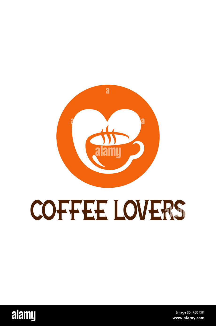 Les amateurs de café à la conception d'images vectorielles Banque D'Images