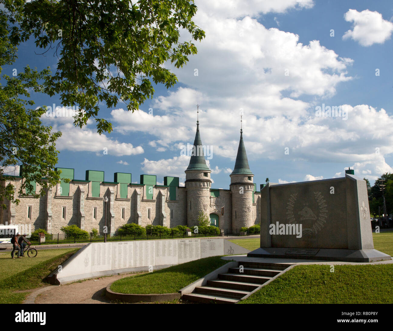 Vues de la ville de Québec Armory Banque D'Images