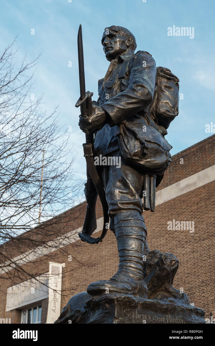 TUNBRIDGE WELLS, KENT/UK - 4 janvier : Tunbridge Wells War Memorial à Royal Tunbridge Wells Kent le 4 janvier 2019 Banque D'Images