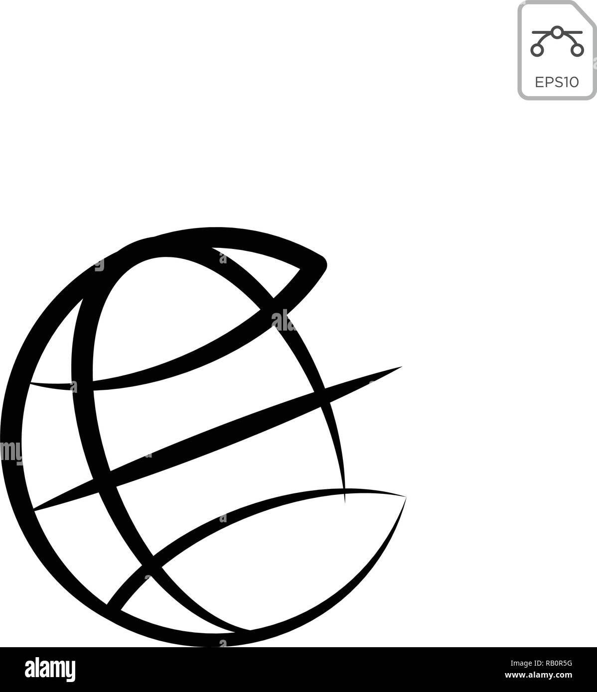 Globe Terrestre De La Terre Isole Sur Fond Blanc L Icone De La Planete Terre Plate Vector Illustration Image Vectorielle Stock Alamy