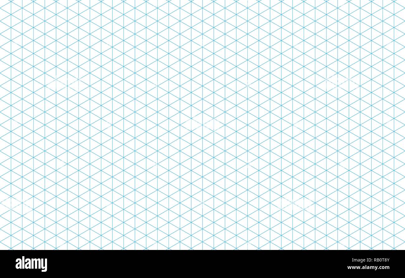 Les lignes de grille isométrique blue Image Vectorielle Stock - Alamy