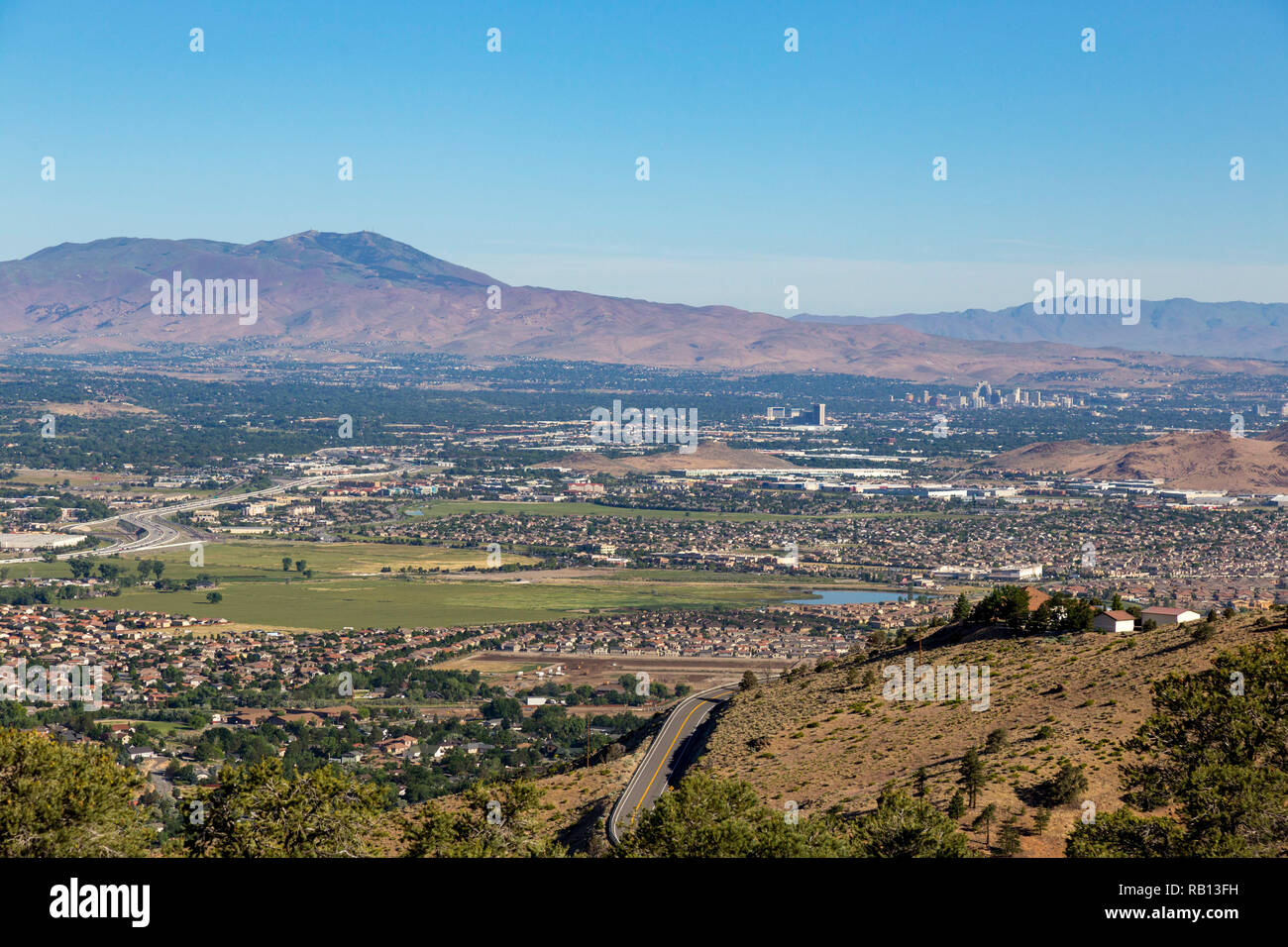 Lookout Point, Virginia City Highway ou grade Geiger Rd sur la route 50 Banque D'Images