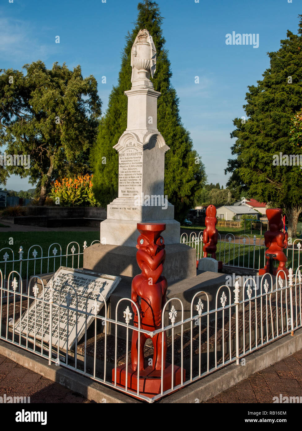 Memorial et wirtschaftsberatungs-Maniapoto, Kihikihi, District de la WAIPA, Nouvelle-Zélande Banque D'Images