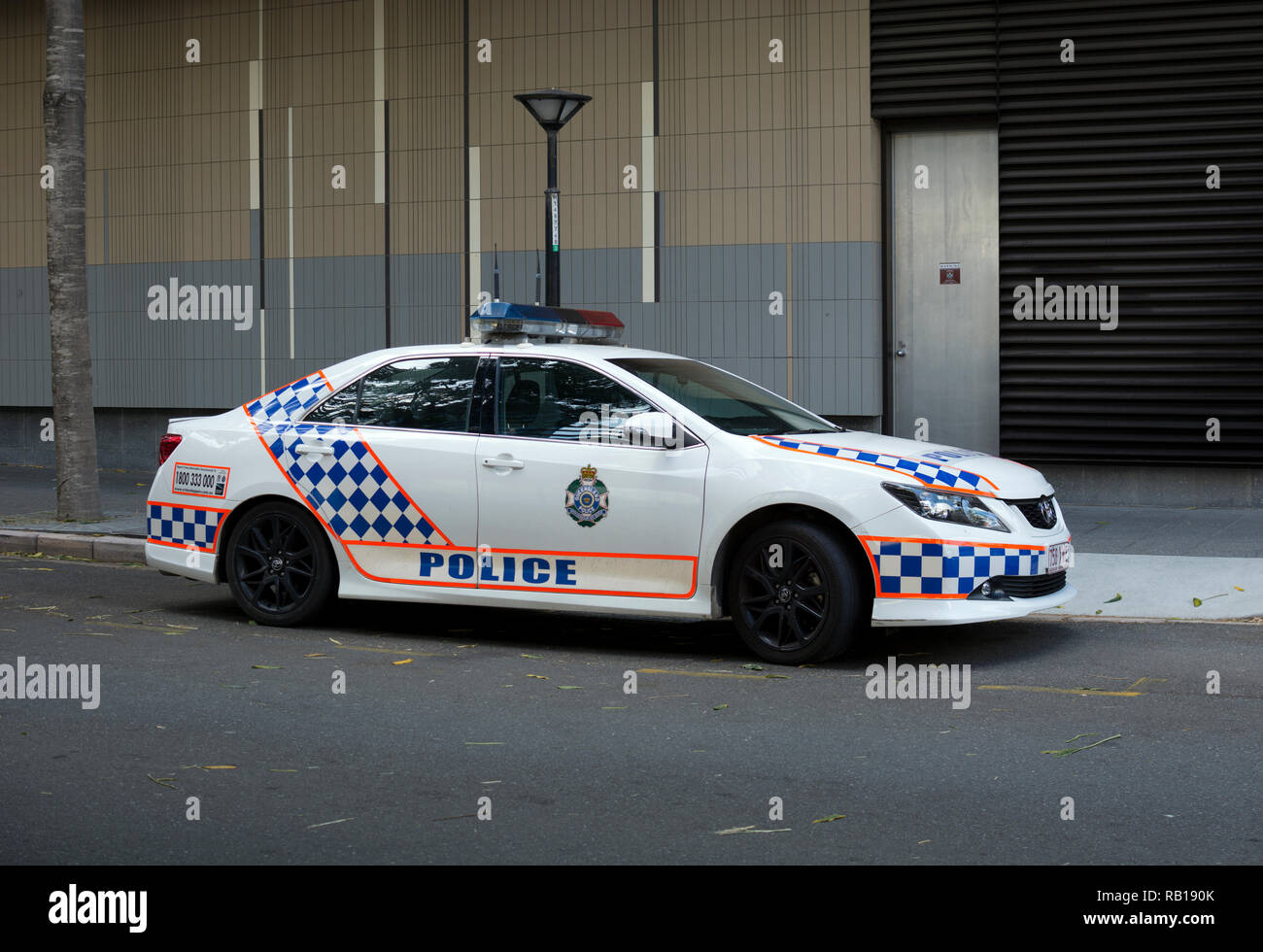 Voiture de police du Queensland, Brisbane, Queensland, Australie Banque D'Images