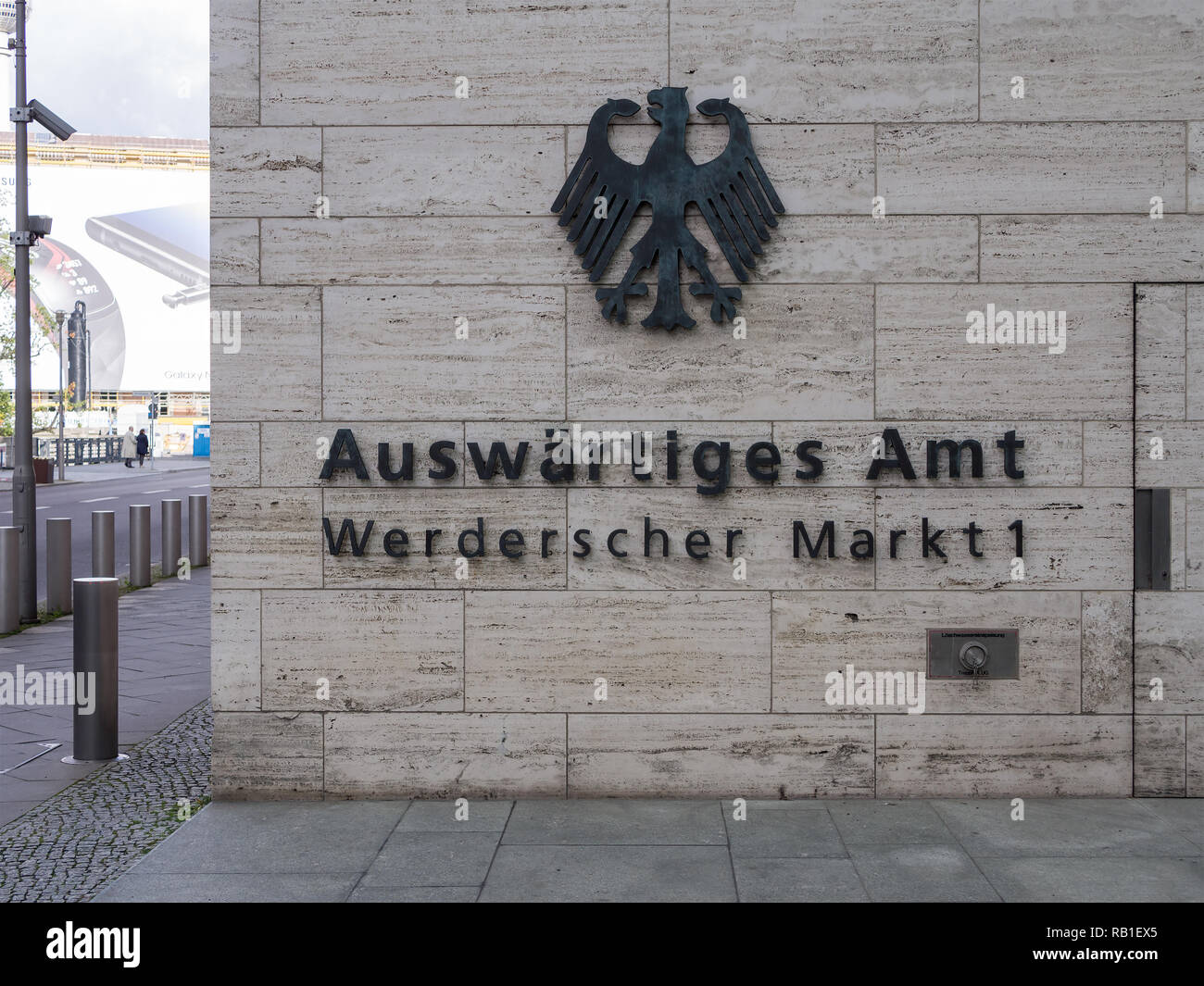 BERLIN, ALLEMAGNE - le 8 octobre 2017 : Le siège principal du ministère allemand des affaires étrangères à Berlin, Allemagne Banque D'Images