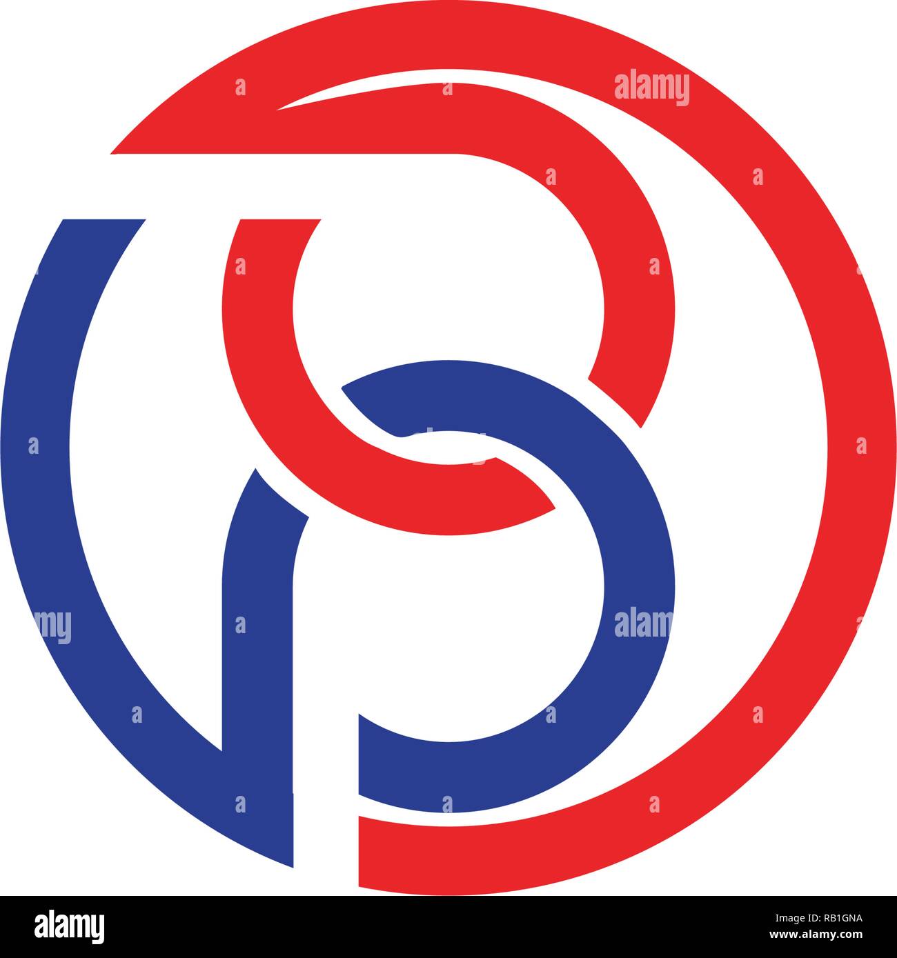 B Lettre avec logo template bouclier Illustration de Vecteur