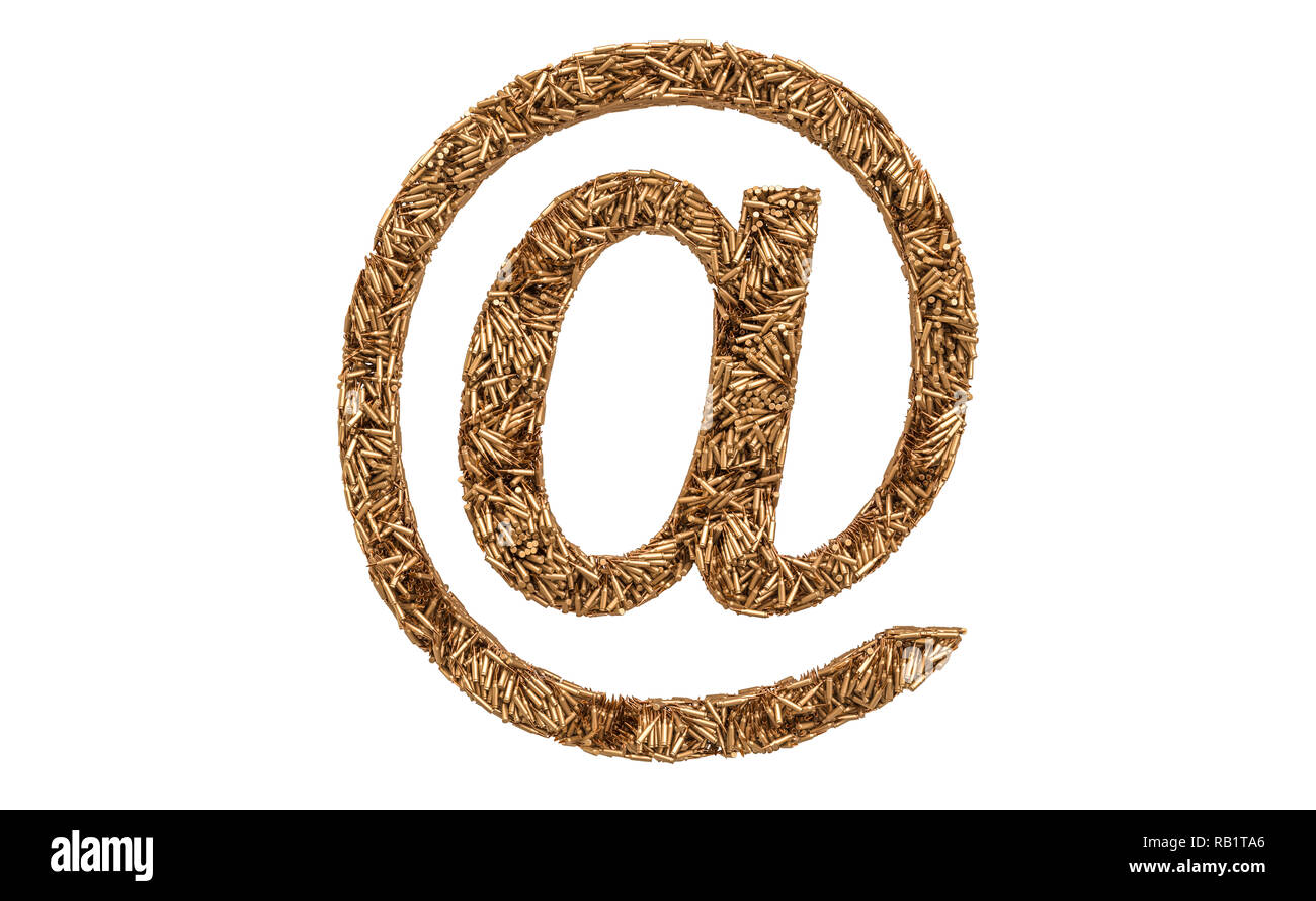 E-mail inscrivez-vous des balles, rendu 3D isolé sur fond blanc Banque D'Images