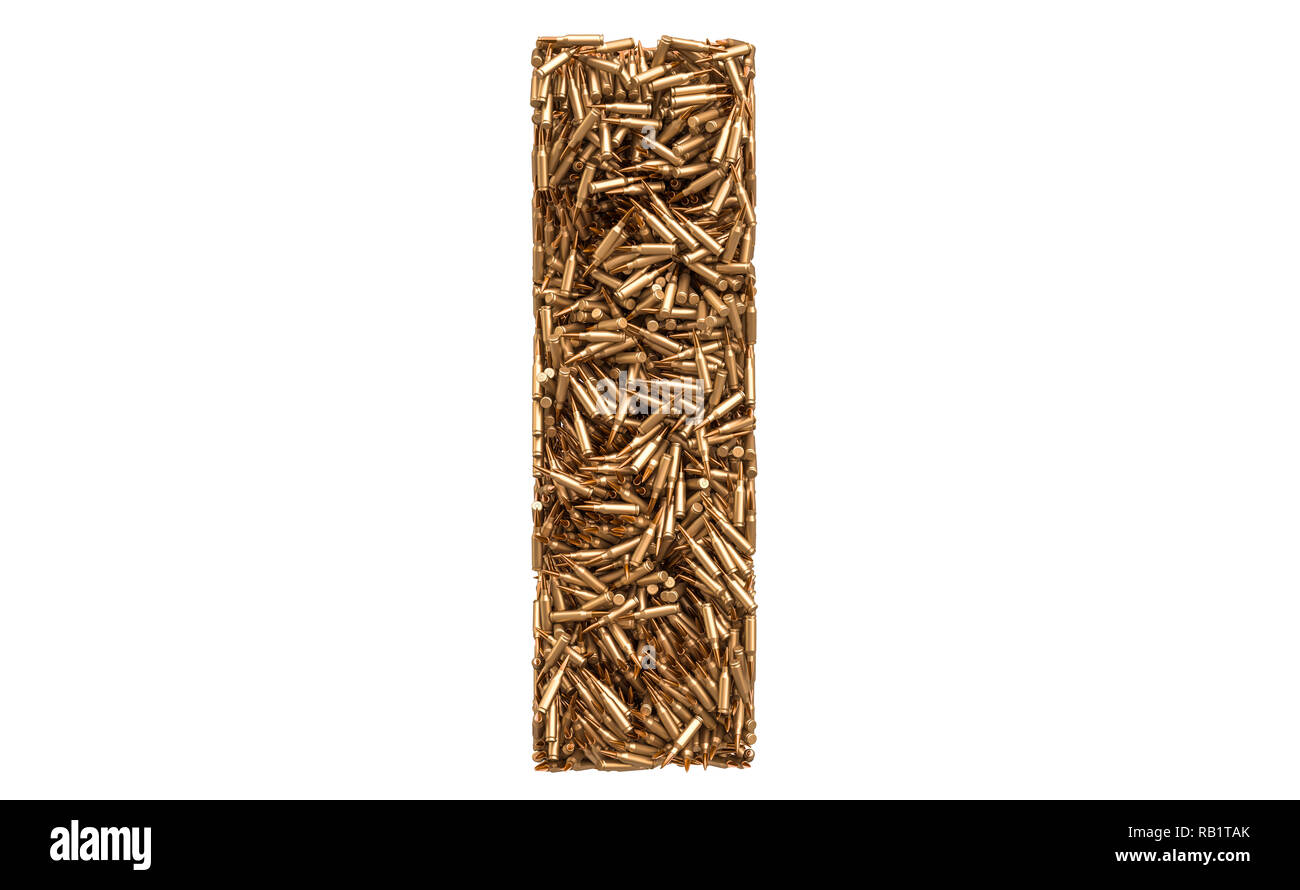 Lettre que j'ai des balles, rendu 3D isolé sur fond blanc Banque D'Images