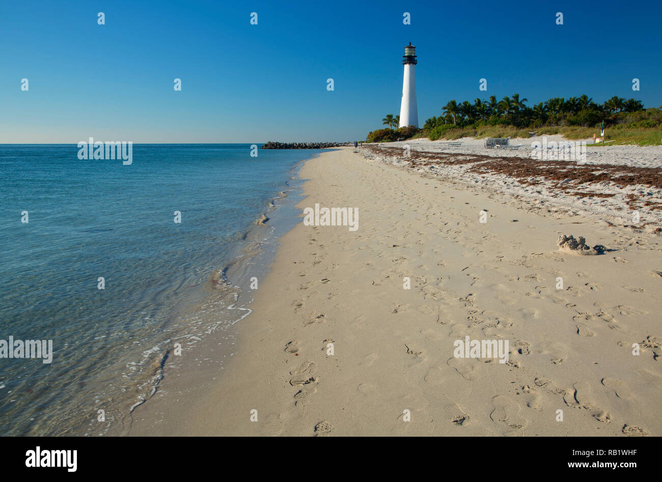 Le phare de Cape Florida, Bill Baggs Cape Florida State Park, Floride Banque D'Images