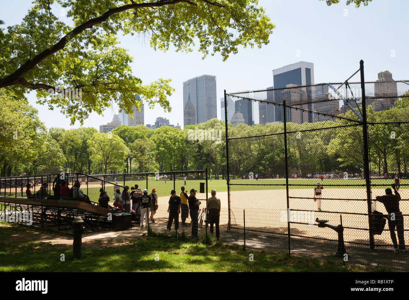 Heckscher Ballfields, Central Park, NYC Banque D'Images