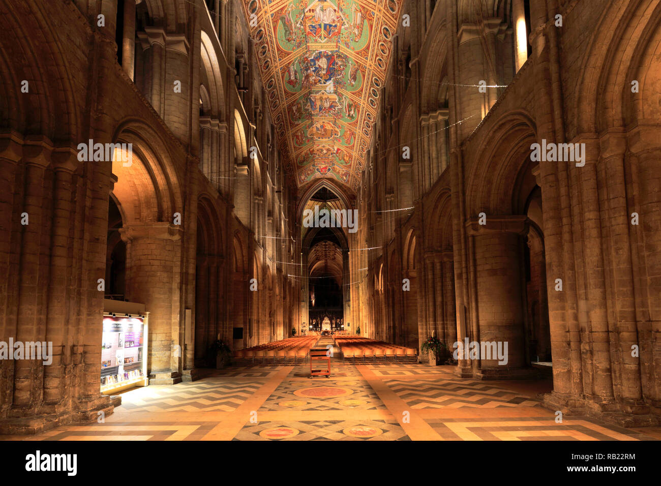 L'intérieur de cathédrale d'Ely, Ely, Cambridgeshire, Angleterre Ville, UK Banque D'Images