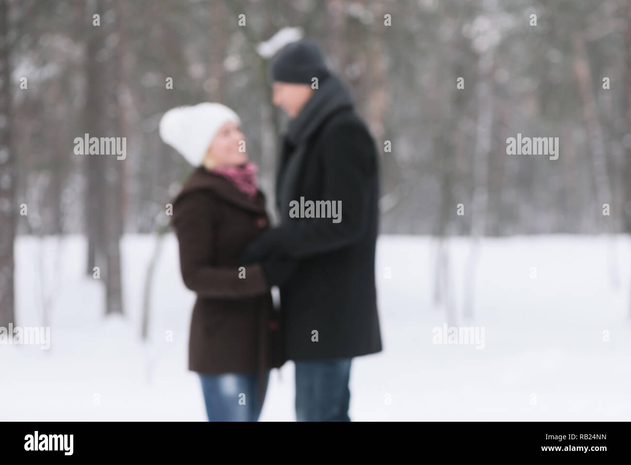Romantique. histoire d'amour. Photo de défocalisation Banque D'Images