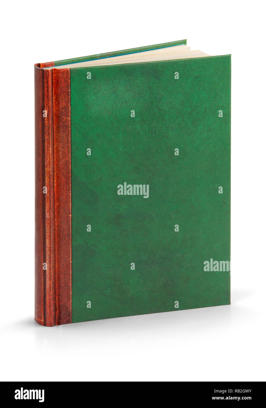 Livre relié cuir avec clipping path (pour taille maximale) Banque D'Images