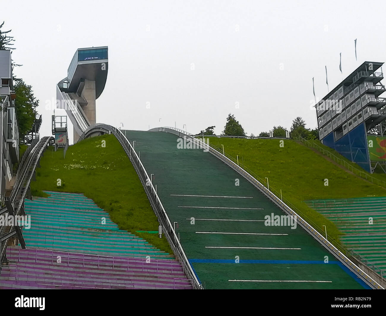 Saut à ski de Bergisel, Innsbruck, Autriche Banque D'Images