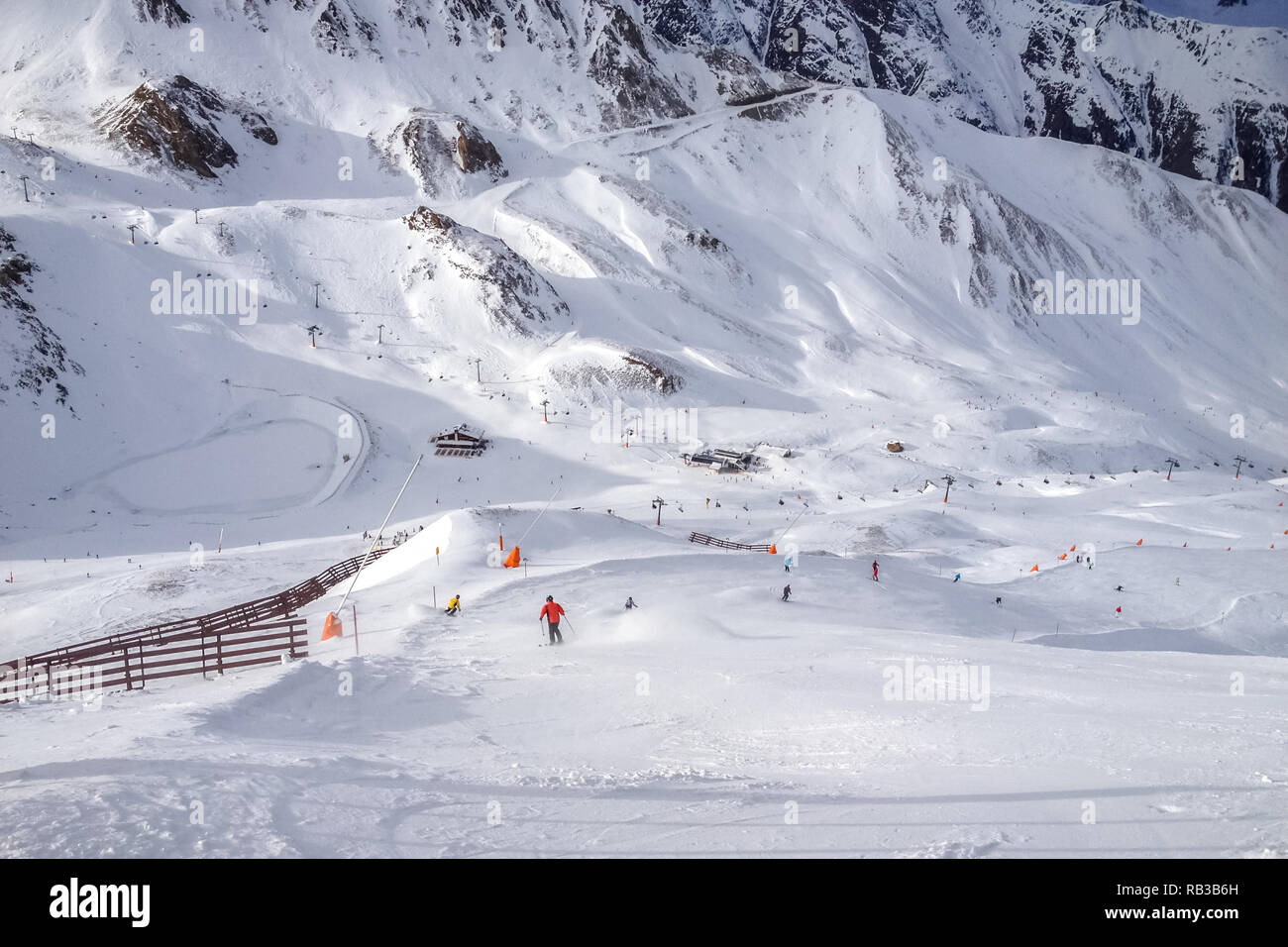 Ischgl, Autriche Région de sports d'hiver Banque D'Images