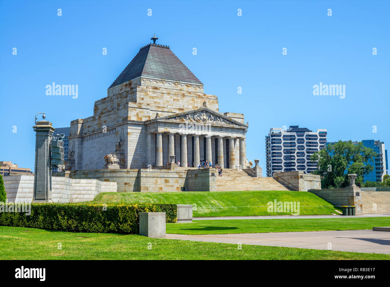 Lieu de culte du souvenir à Melbourne, Victoria, Australie Banque D'Images