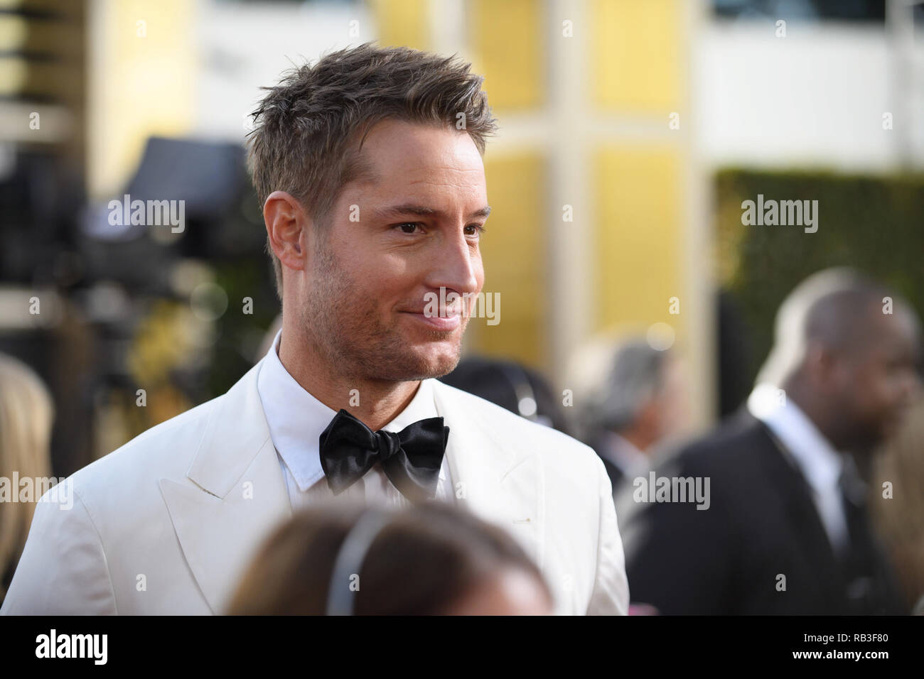 Justin Hartley arrive à la 76e Golden Globe Awards au Beverly Hilton de Los Angeles, CA le dimanche, Janvier 6, 2019. Banque D'Images
