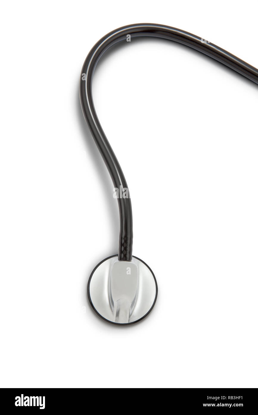 Stethoscope on white with clipping path Banque D'Images