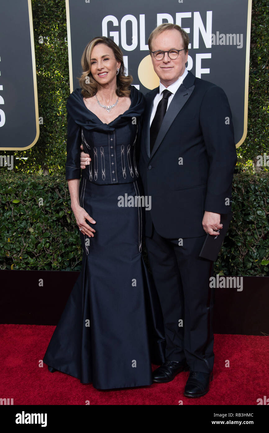 Nominé aux Golden Globe Brad Bird et Elizabeth Bird assister à la 76e Golden Globe Awards au Beverly Hilton de Los Angeles, CA le dimanche, Janvier 6, 2019. Banque D'Images