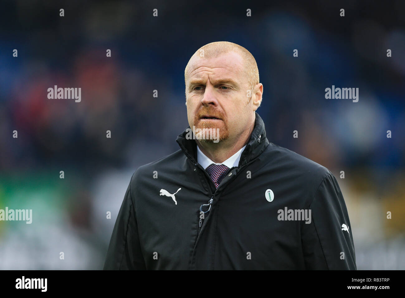 5 janvier 2019, Turf Moor, Burnley, Angleterre ; l'unis en FA Cup, 3ème tour, Burnley vs Barnsley : Sean Dyche manager de Burnley Crédit : Mark Cosgrove/News Images images Ligue de football anglais sont soumis à licence DataCo Banque D'Images