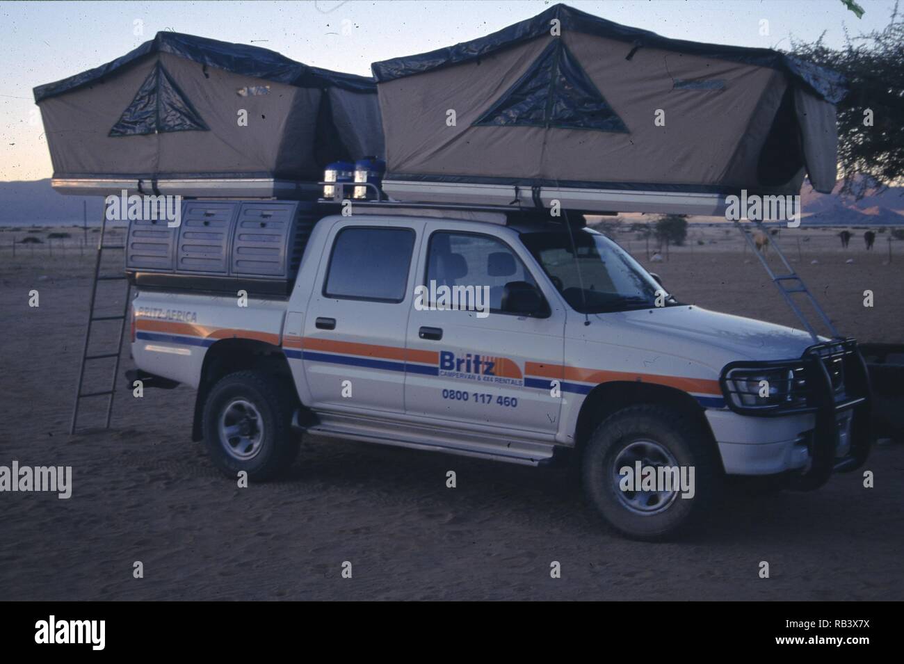 Britz, camping-car, en Namibie Photo Stock - Alamy