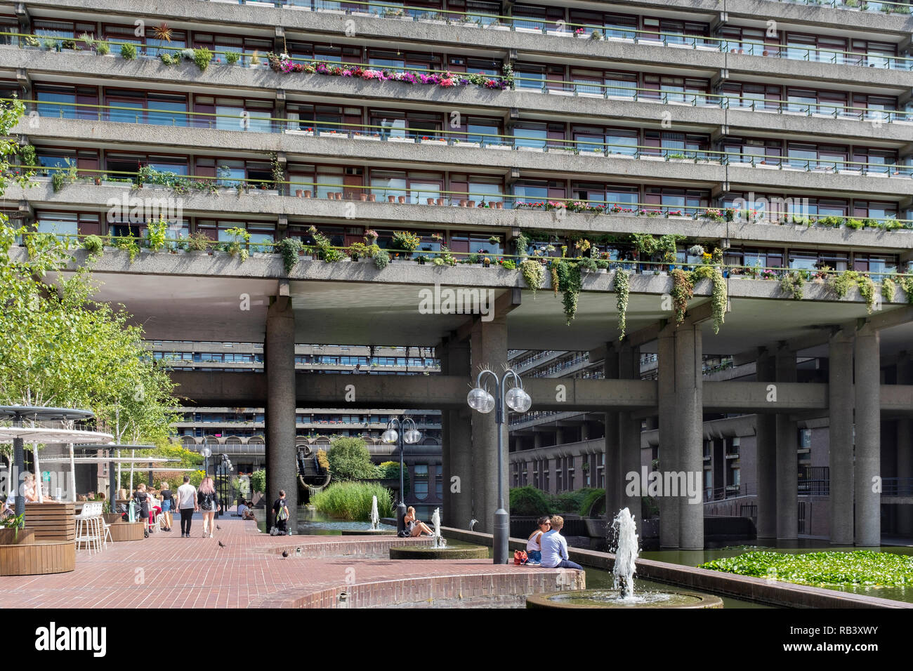 Le Barbican, Londres, UK Banque D'Images