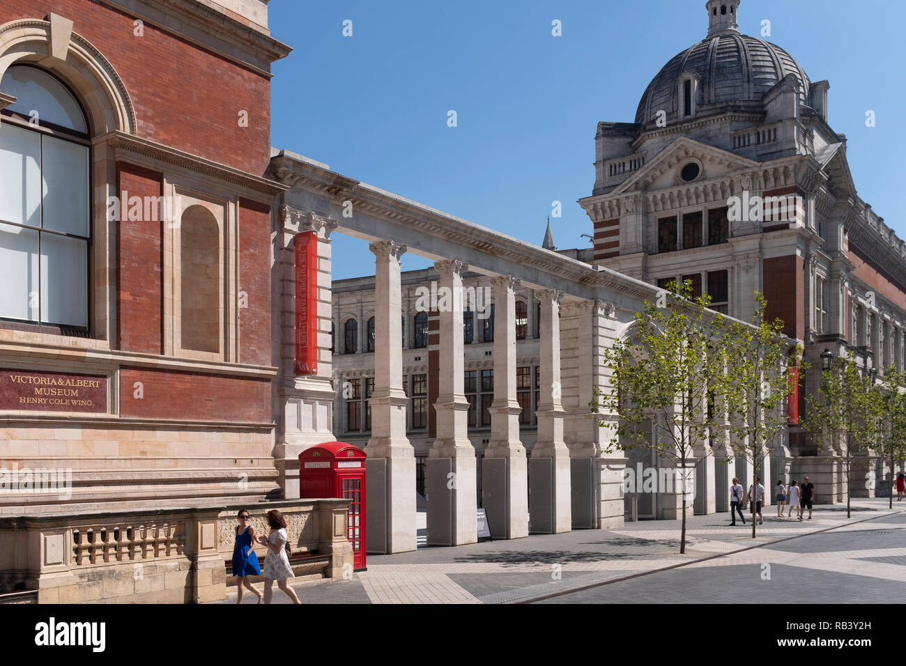 Cour Sackler, Victoria & Albert Museum, Kensington, London, UK Banque D'Images