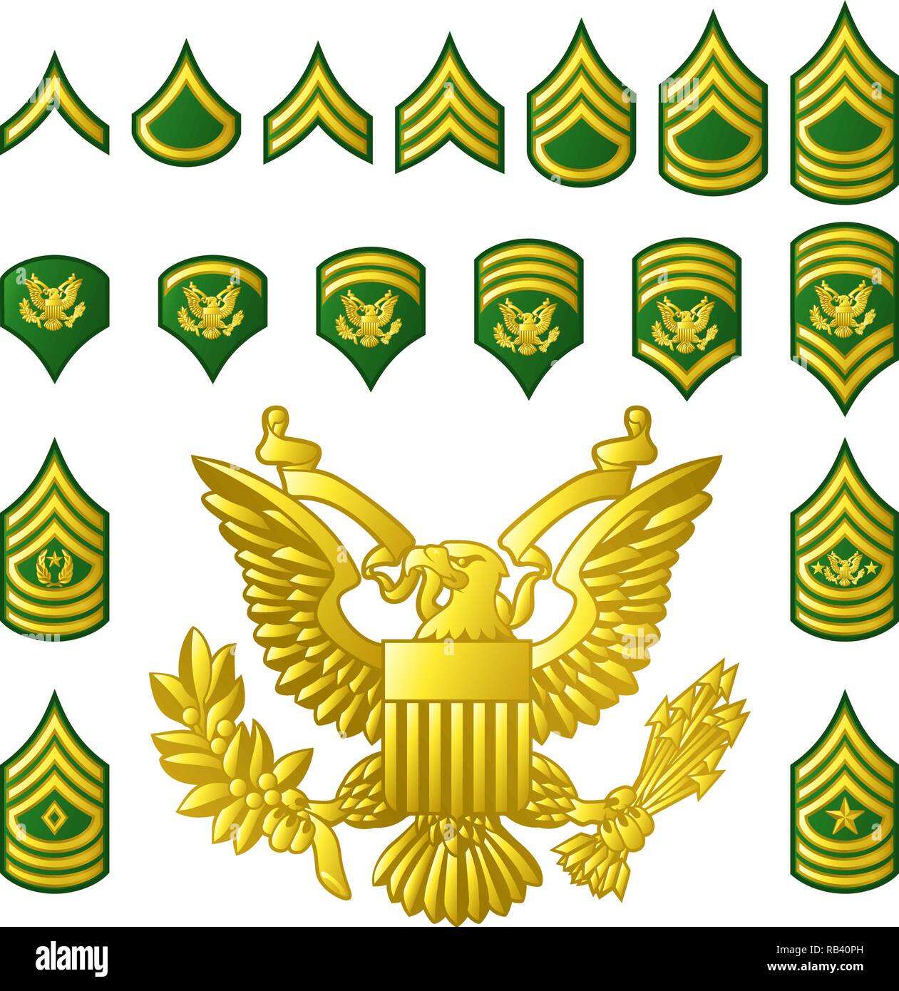Us army rank insignia Banque de photographies et d’images à haute ...