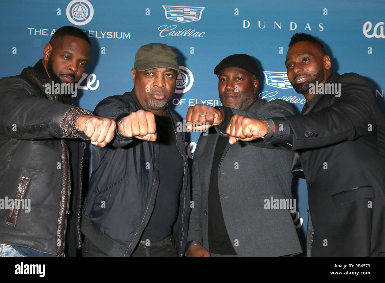 Los Angeles, CA, USA. 5e Jan, 2019. LOS ANGELES - Oct 5 : DJ Lord, Chuck D, Jahi, Mark Jenkins à l'Art de l'Élysée 12e édition annuelle du ciel Célébration à un emplacement privé le 5 janvier 2019 à Los Angeles, CA : Crédit Kay Blake/ZUMA/Alamy Fil Live News Banque D'Images