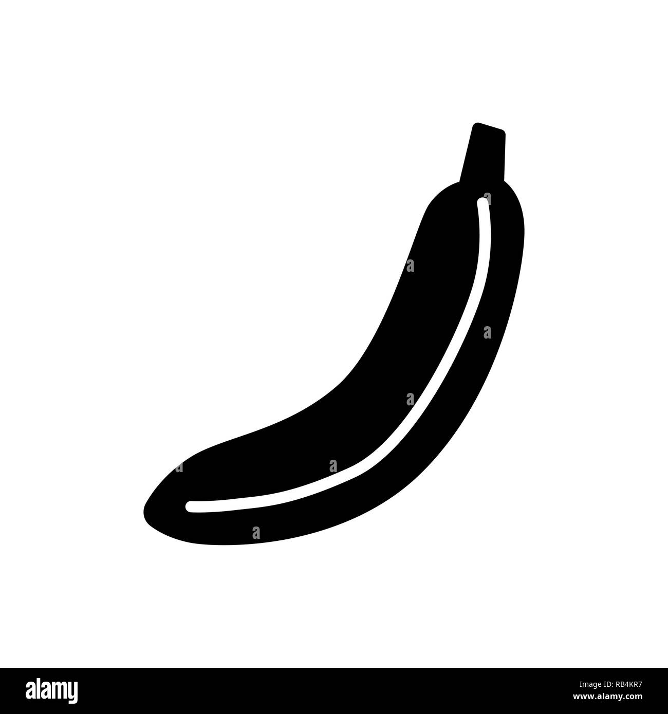 L'icône de la banane d'illustration vectorielle simple. Illustration de Vecteur