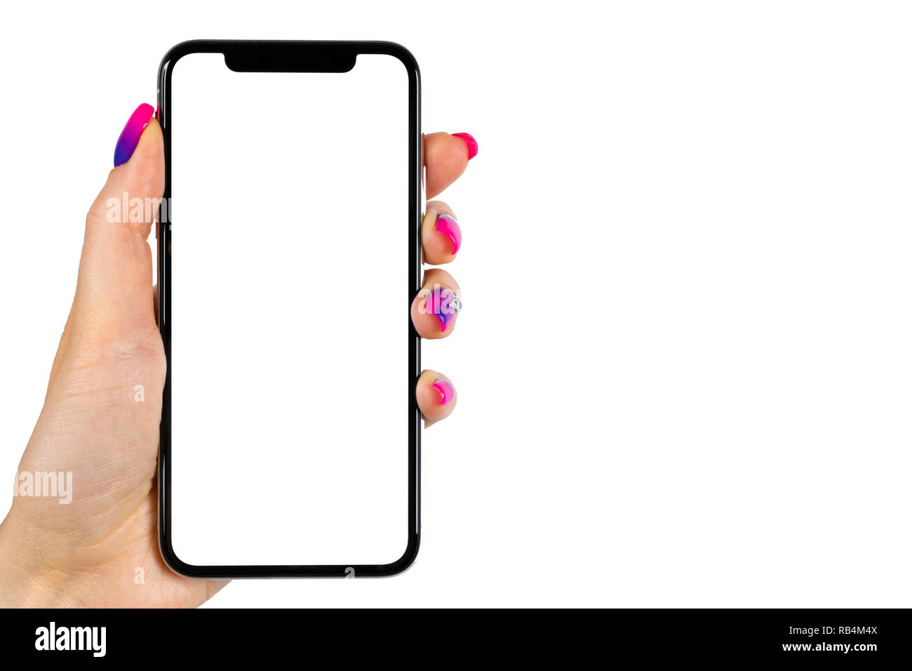 Maquette Du Smartphone En Main Femme Nouvelle Maquette