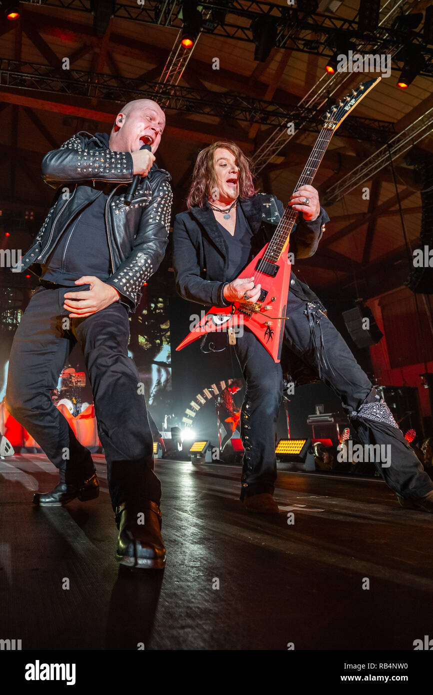 Helloween en concert à La Sala Tejo à Lisbonne, Portugal avec : Michael Kiske, Kai Hansen Où : Lisboa, Portugal Quand : 06 Déc 2018 Crédit : Rui M Leal/WENN.com Banque D'Images