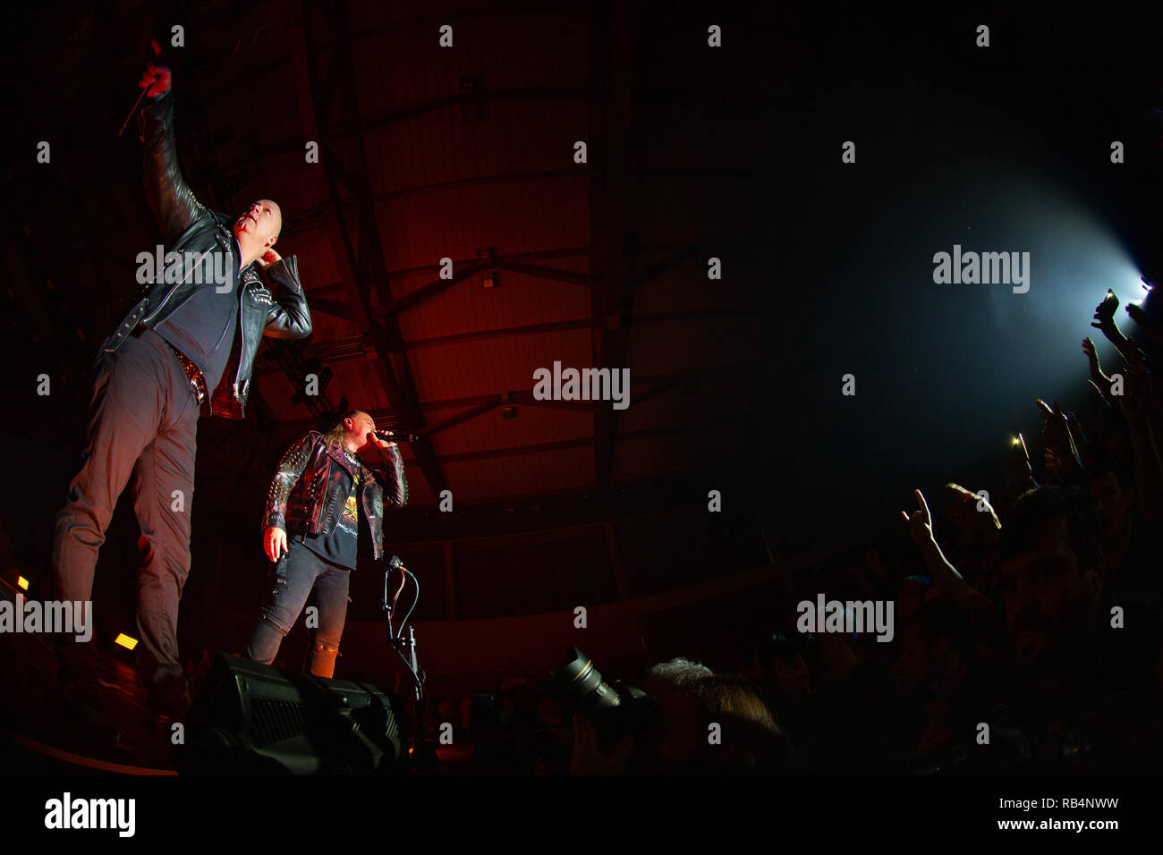 Helloween en concert à La Sala Tejo à Lisbonne, Portugal avec : Michael Kiske, Andi Deris Où : Lisboa, Portugal Quand : 06 Déc 2018 Crédit : Rui M Leal/WENN.com Banque D'Images