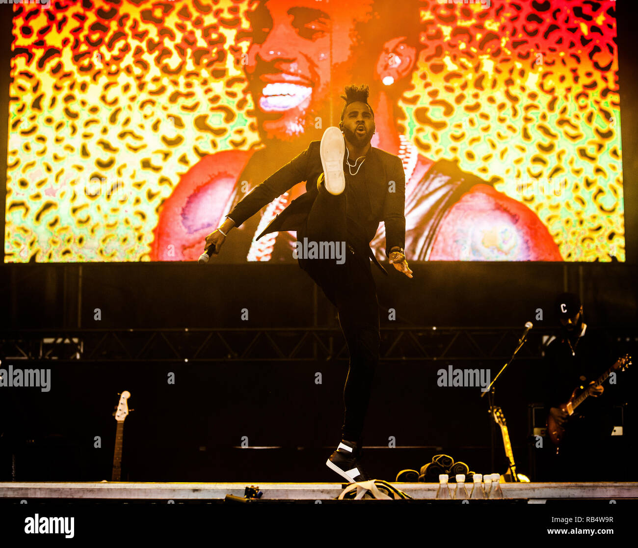 Le chanteur, auteur-compositeur et danseur Jason Derulo effectue un concert live effectue un concert live au Danish Music Festival 2016 poudrière. Le Danemark, 25/06 2016. À l'exception du Danemark. Banque D'Images