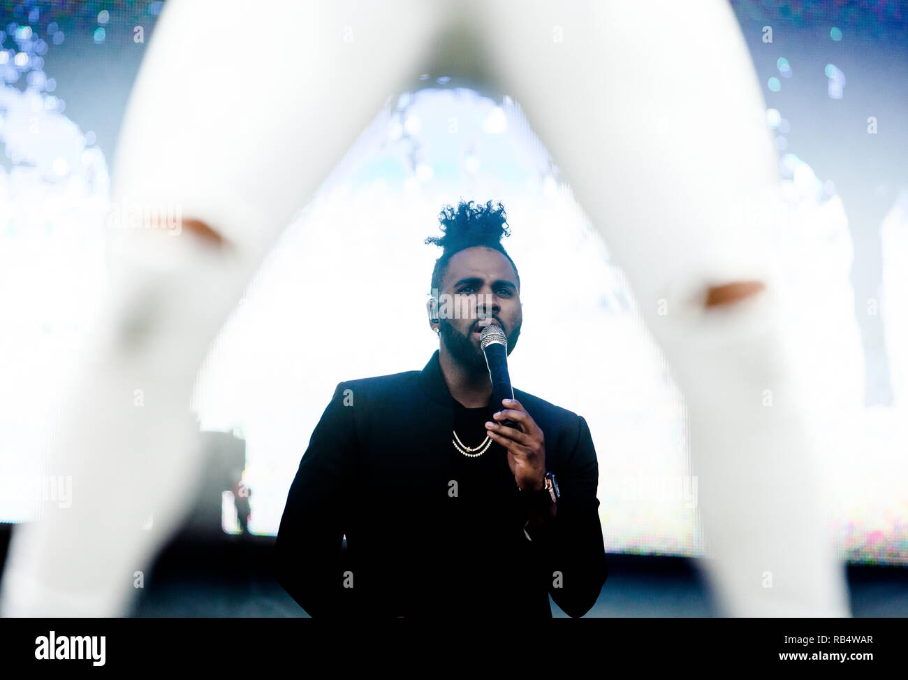 Le chanteur, auteur-compositeur et danseur Jason Derulo effectue un concert live effectue un concert live au Danish Music Festival 2016 poudrière. Le Danemark, 25/06 2016. À l'exception du Danemark. Banque D'Images