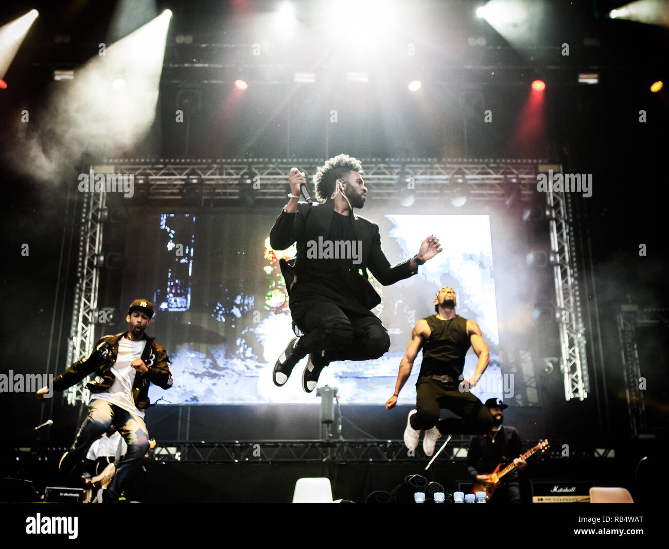 Le chanteur, auteur-compositeur et danseur Jason Derulo effectue un concert live effectue un concert live au Danish Music Festival 2016 poudrière. Le Danemark, 25/06 2016. À l'exception du Danemark. Banque D'Images