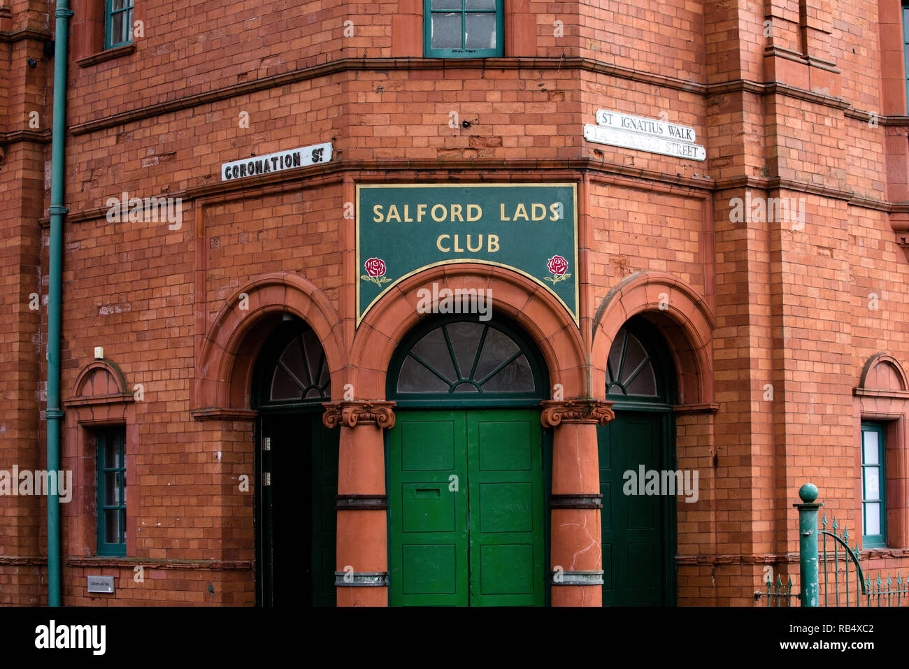 Salford Lads Club. Ordsall. Salford Banque D'Images